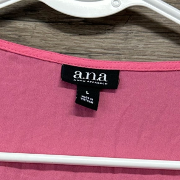 a.n.a. Pink Button-Front Tank Top - Picture 3 of 5